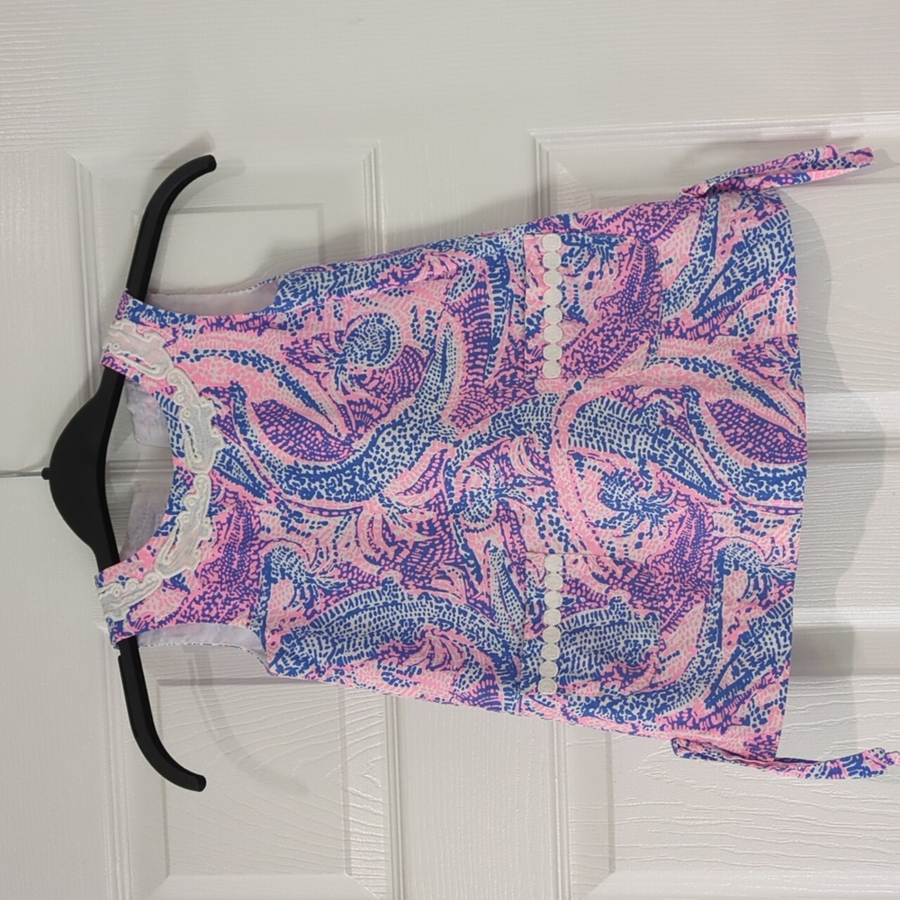 Lilly Pulitzer Pink and Blue Kids Dress